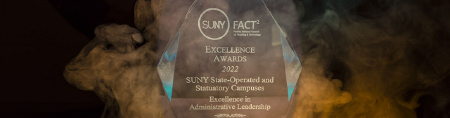 2022 SUNY Fact2 Excellence Award image. 
