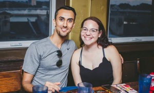 Alumni_Cait Fallone and Keshov Sharma.