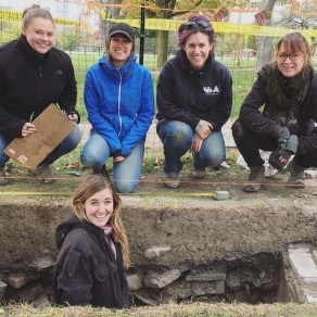 UB archaeological dig at the site of Cataract House in Niagara Falls, NY.
