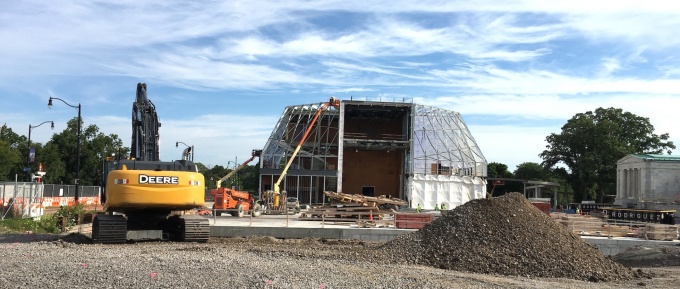 AKG Art Museum under construction.