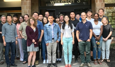 Graduate students at the 2018 reception.