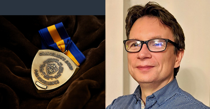 Bernard Badzioch has won the 2024 SUNY Chancellor’s Award for Excellence in Teaching. Dr. Badzioch was recognized for consistently demonstrating superior teaching at the undergraduate and graduate level. As an innovative educator, students remark that Dr. Badzioch has the “rare skill, particularly amongst mathematicians,” to understand even their most incomprehensible questions and answer in a way that makes them feel good for having asked it.