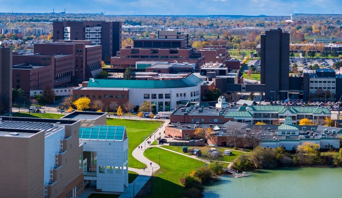 UB NORTH CAMPUS AERIAL. 