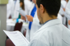 Residents recited the Hippocratic Oath, as well as the UB Resident Code of Conduct. Photo: Douglas Levere