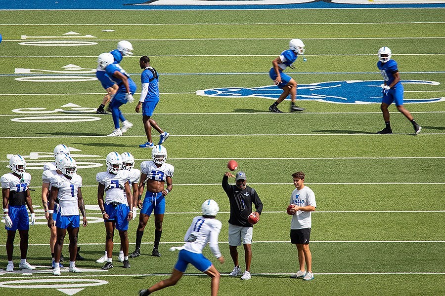 University at Buffalo football team holds first official practice