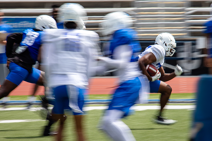 University at Buffalo football team holds first official practice