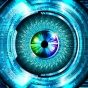 Abstract image representing a cybernetic eye.