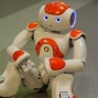 Aldebaran Robotics NAO robot in repose.
