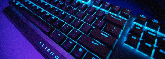 Picture of back lit keyboard.