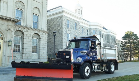 South Campus snowplow snow big deal.