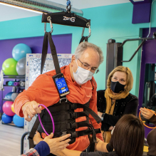 UB physical and occupational therapy students work with clients at The Natalie Barnhard Center for Spinal Cord Injury Rehabilitation and Recovery in Cheektowaga.