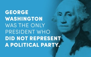 George Washington was the only president who did not represent a political party. 