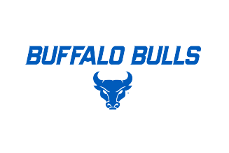 Buffalo Bulls Wordmark with centered Spirit Mark on bottom.