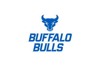 Spirit Mark with centered two-line Buffalo Bulls Wordmark.