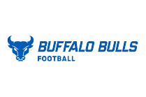 Buffalo Bulls Football Wordmark with spirit mark left-justified.