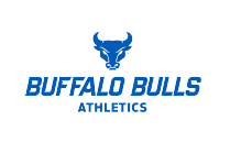 Buffalo Bulls Athletics Wordmark with spirit mark centered.