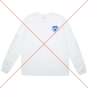 an example of a long-sleeve shirt with the club emblem but without the club name.