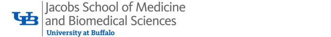 Jacobs School of Medicine and Biomedical Sciences 2-line lockup.