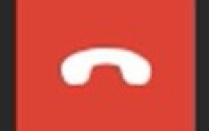 End call button icon.