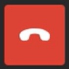End call button icon.