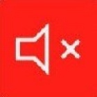 Volume mute icon.