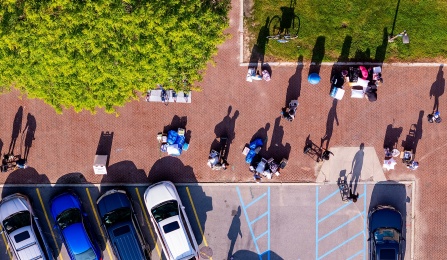 students moving out at the university at buffalo.