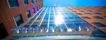 Exterior view of Goodyear Hall.