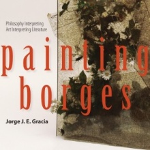 Painting Borges book cover.
