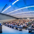 Students attending a lecture in the Natural Sciences Complex. 