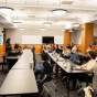 Faculty listening to a presenter during the New Faculty Academy. 