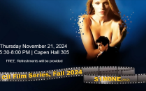 Nov. 21 2024, 5:30-8:00 PM Capen Hall 305 CII Film Series, Fall 2024 S1M0NE. 