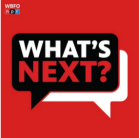 What's Next podcast logo. 