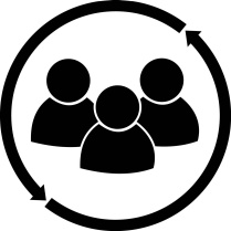 Behavioral change icon.