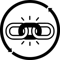 Resiliency Icon with chains.