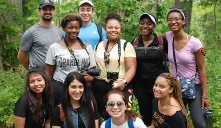 CLIMB Students at Reinstein Woods. 