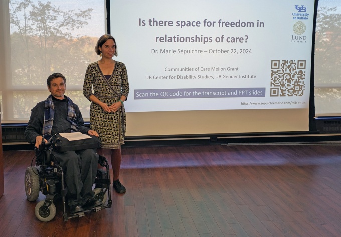 Zoom image: In this presentation, Dr. Marie Sépulchre asks whether there is space for freedom in relationships of care. 