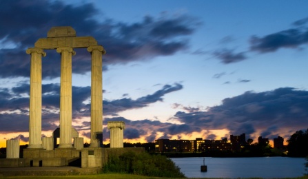 baird point at sunset.