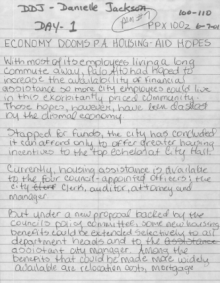 handwritten document.