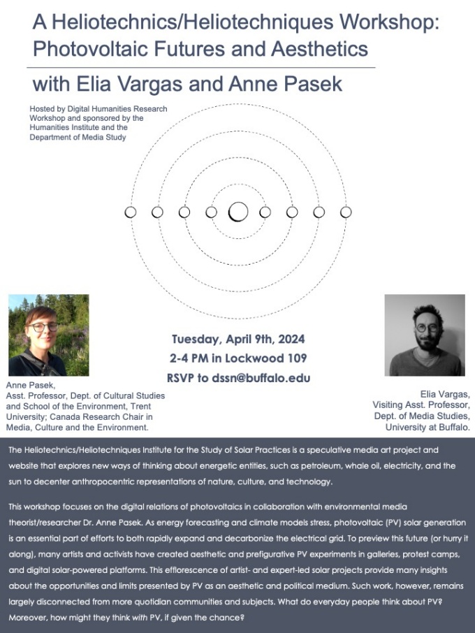 Heliotechnics April 9 Workshop Flyer.