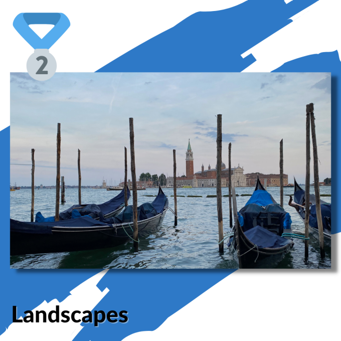 Gondolas in Venice.