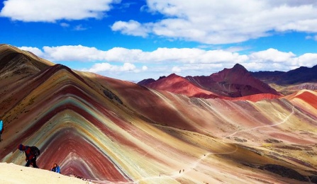 Landscape of Rainbow Mountain in Perul - Taken by Carly Connor. 