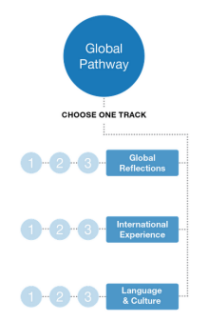 UB Curriculum - Global Pathway Graphic/Map of Tracks.