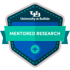 mentored research digital badge icon.