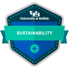 sustainability digital badge icon.