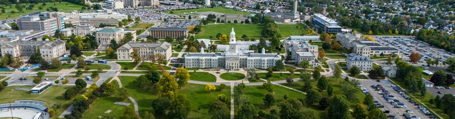 Aerial view of UB South Campus. 