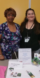 An Alumna Recruits for her Company at a Buffalo EOC Job Fair.