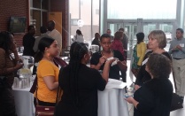 Reception social hour group.