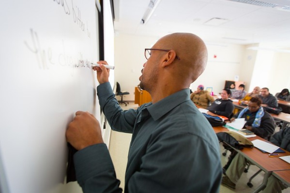 Mr. Carter teaching Buffalo EOC students.