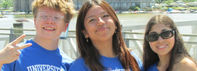 EOP students at Canalside.