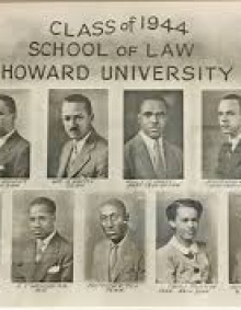 Pauli Murray( last row - fourth from right), class of 1944, School of Law, Howard University. 